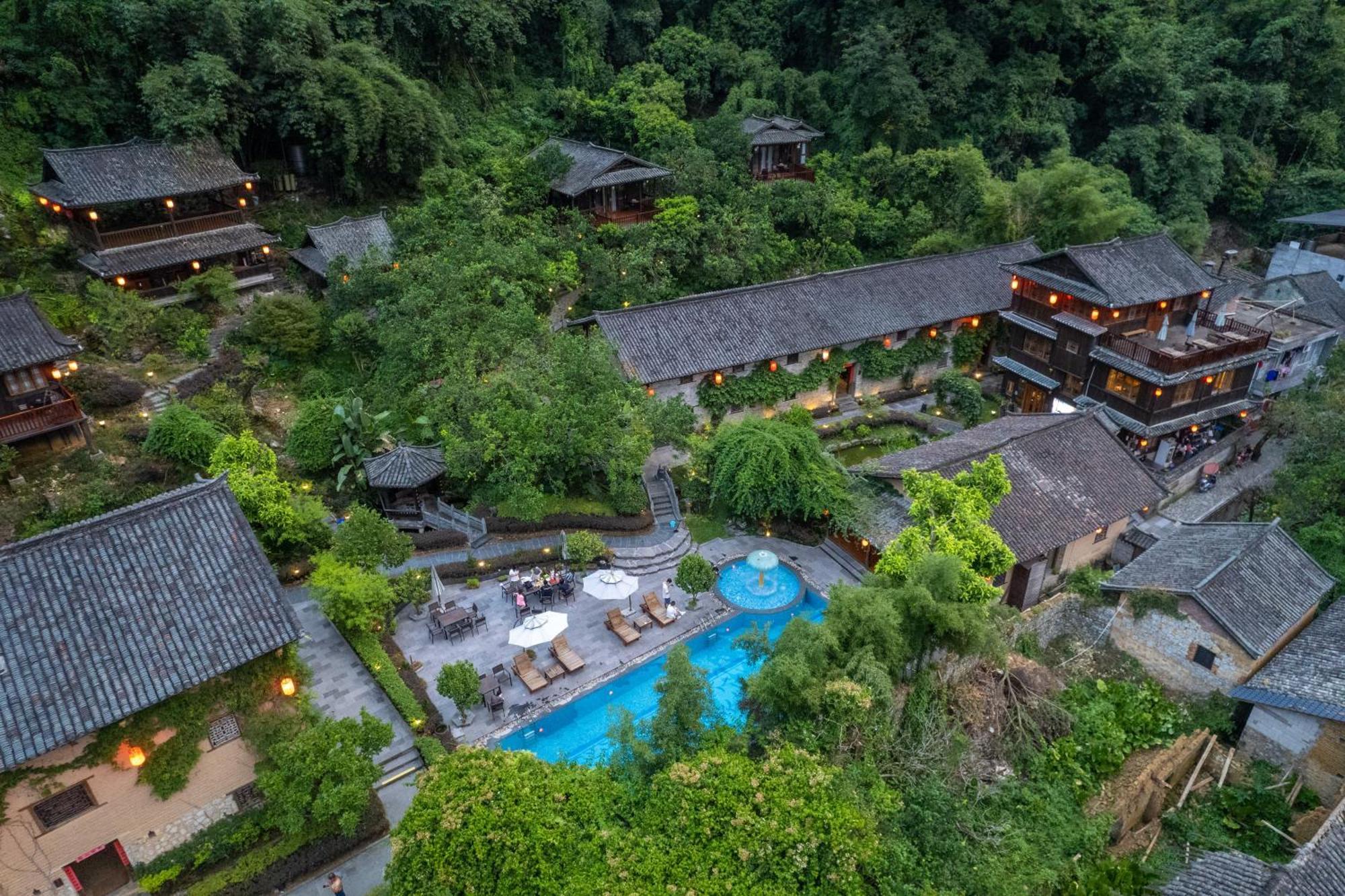 Yangshuo Ancient Garden Boutique Hotel-Free Pick Up From Airport Or Ts Over 3 Nights Экстерьер фото