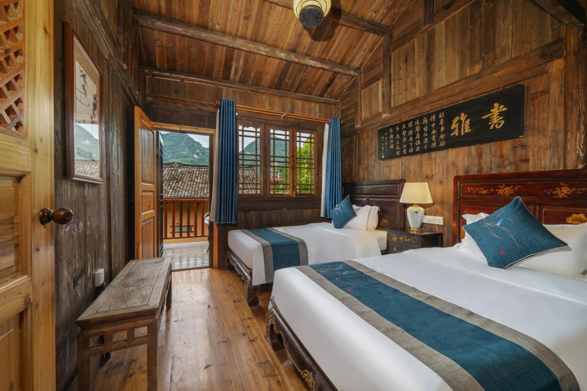 Yangshuo Ancient Garden Boutique Hotel-Free Pick Up From Airport Or Ts Over 3 Nights Экстерьер фото